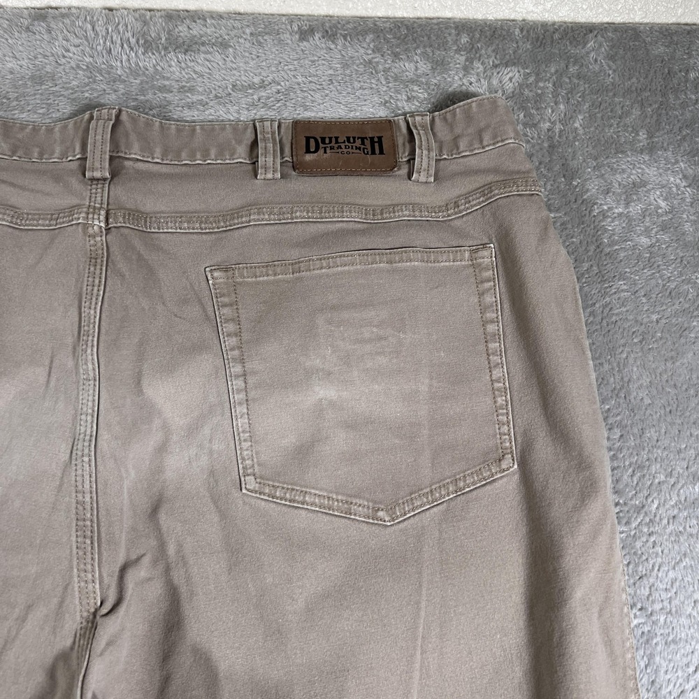 Duluth Trading Flex Fire Hose Pants Mens 46x30 (Fits 42x27) Khaki Straight Leg - Picture 5 of 10